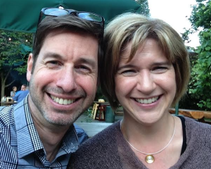 My wife Julia and I. 